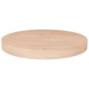 vidaXL Tafelblad rond Ø30x4 cm onbehandeld massief eikenhout