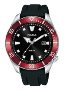 Horlogeband Pulsar VJ32-X303 / PG8311X1 Rubber Zwart 20mm
