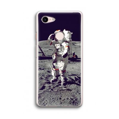 Spaceman: Google Pixel 3 Transparant Hoesje