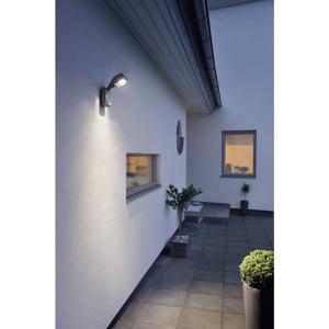 Konstsmide Latina Small 7937-370 LED-buitenlamp met bewegingsmelder (wand) Energielabel: F (A - G) LED LED vast ingebouwd 3 W Antraciet