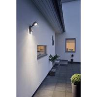 Konstsmide Latina Small 7937-370 LED-buitenlamp met bewegingsmelder (wand) Energielabel: F (A - G) LED LED vast ingebouwd 3 W Antraciet - thumbnail