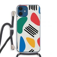 Illustratieve pop 1: iPhone 12 mini Transparant Hoesje met koord