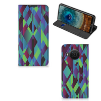 Nokia X20 | X10 Stand Case Abstract Green Blue