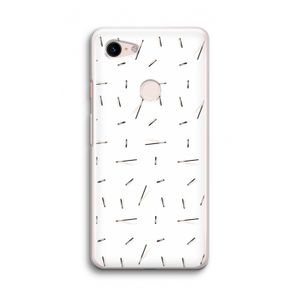 Hipster stripes: Google Pixel 3 Transparant Hoesje