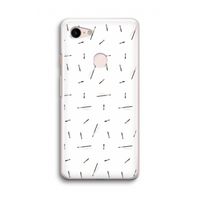 Hipster stripes: Google Pixel 3 Transparant Hoesje