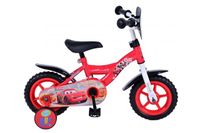 Disney cars kinderfiets - jongens - 10 inch - rood - doortrapper