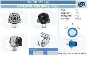 Dynamo Fendt 150A 565502150014