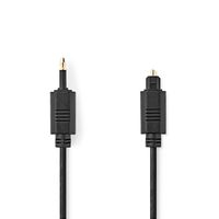 Nedis Optische Audiokabel | TosLink Male | Mini-Toslink | 1 m | 1 stuks - CAGP25100BK10 CAGP25100BK10