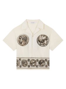 Dolce & Gabbana Kids chemise en coton à imprimé - Tons neutres