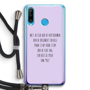 Zelfvertrouwen: Huawei P30 Lite Transparant Hoesje met koord