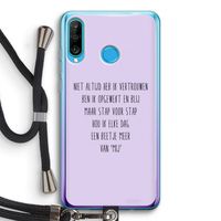 Zelfvertrouwen: Huawei P30 Lite Transparant Hoesje met koord