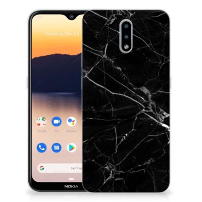Nokia 2.3 | TPU | Siliconen hoesje | Marmer Zwart - Origineel Cadeau Vader
