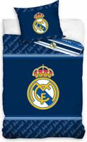 Voetbal Real Madrid Dekbedovertrek - Eenpersoons - 140 x 200 cm - Blauw