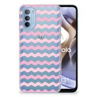 Motorola Moto G31 | G41 | TPU bumper | Waves Roze