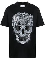 Philipp Plein t-shirt Baroque Skull en coton - Noir