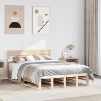 Bedframe zonder matras massief grenenhout 150x200 cm