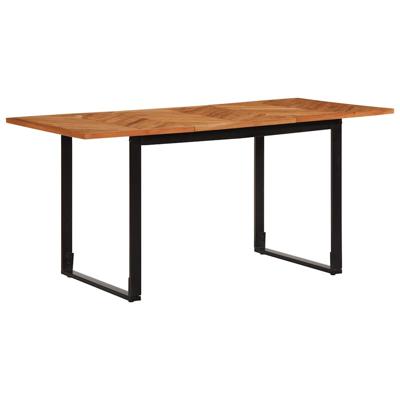 Eettafel 160x80x75 cm massief acaciahout