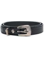 LEMAIRE ceinture en cuir grainé - Noir