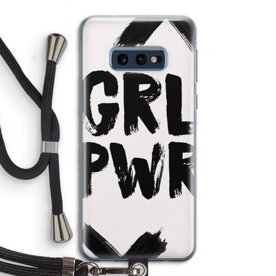 Girl Power #2: Samsung Galaxy S10e Transparant Hoesje met koord