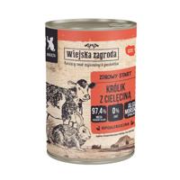 WIEJSKA ZAGRODA Rabbit with veal for kittens - nat kattenvoer - 400g