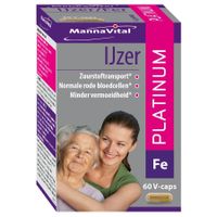 Mannavital Ijzer Platinum 60 Vegetarische Capsules - thumbnail