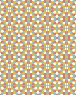 Honinggraat patroon geometrisch vinyl vloerkleed keuken