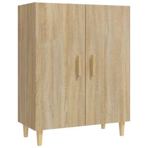 vidaXL Dressoir 70x34x90 cm bewerkt hout sonoma eikenkleurig