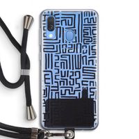 Moroccan Print: Samsung Galaxy A40 Transparant Hoesje met koord Moroccan Print: Samsung Galaxy A40 Transparant Hoesje met koord