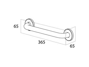 Veiligheidsgreep Tiger Libra 30 cm RVS Geborsteld