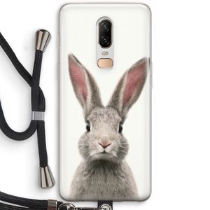 Daisy: OnePlus 6 Transparant Hoesje met koord