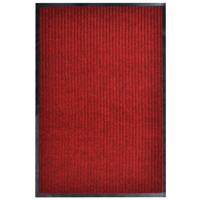 Deurmat 117x220 cm PVC rood