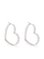 Swarovski boucles d'oreilles Matrix cœur - Argent - thumbnail