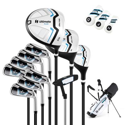 15-Delige Complete Golf Clubset Golfset met Golftas & Regenhoes Wit