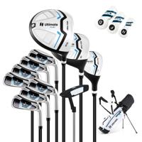 15-Delige Complete Golf Clubset Golfset met Golftas & Regenhoes Wit