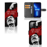 iPhone 13 Pro Portemonnee Hoesje Zombie Blood