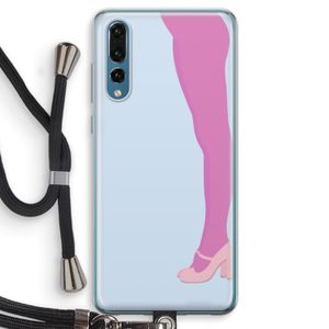 Pink panty: Huawei P20 Pro Transparant Hoesje met koord