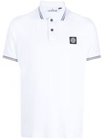 Stone Island polo à bords rayés - Blanc - thumbnail