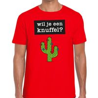 Wil je een Knuffel heren T-shirt rood