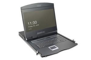 Digitus DS-72211-1CH rack console 48,3 cm (19") 1366 x 768 Pixels Zwart 1U