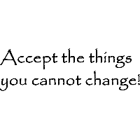 Accept the things - Muursticker - thumbnail