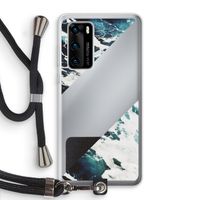 Golven: Huawei P40 Transparant Hoesje met koord