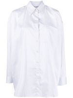 Acne Studios chemise rayée à poche poitrine - Blanc