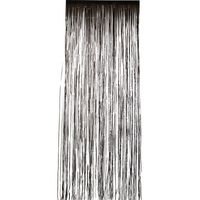 Zwarte folie deurgordijnen 2 x 1 meter   - - thumbnail