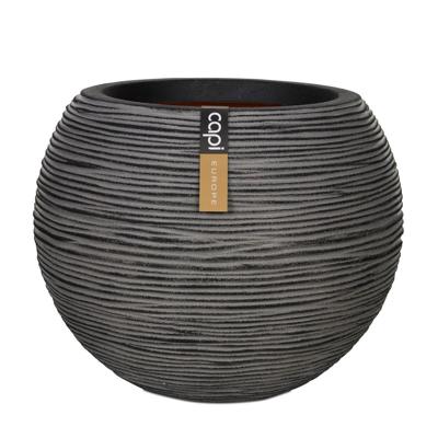 Vaas bol rib NL 40x32 antraciet - Capi europe