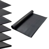 Vloermat anti-slip 6 mm glad 1,2x2 m rubber