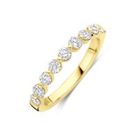14k Geelgouden Ring met Lab Grown Diamant 0.75ct H SI - 3 mm