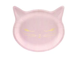 Bordjes Kat roze Cat Collection (6st)