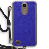 Majorelle Blue: LG K10 (2017) Transparant Hoesje met koord