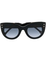 Carolina Herrera lunettes de soleil à monture papillon oversize - Noir
