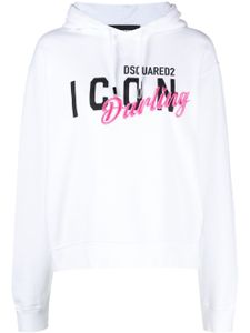 DSQUARED2 hoodie Icon Darling Cool - Blanc